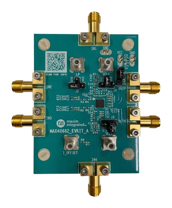 MAX40662EVKIT# EVAL KIT, QUAD TRANSIMPEDANCE AMPLIFIER MAXIM INTEGRATED / ANALOG DEVICES
