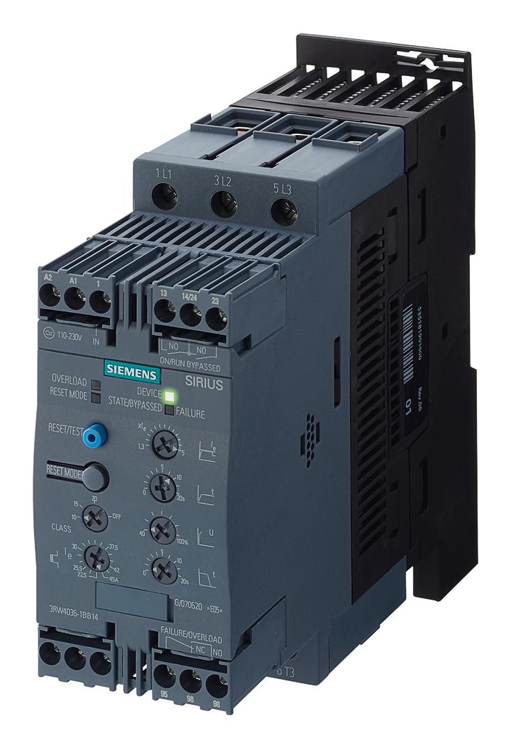 3RW4036-1BB05 MOTOR STARTER CONTROLLER SIEMENS