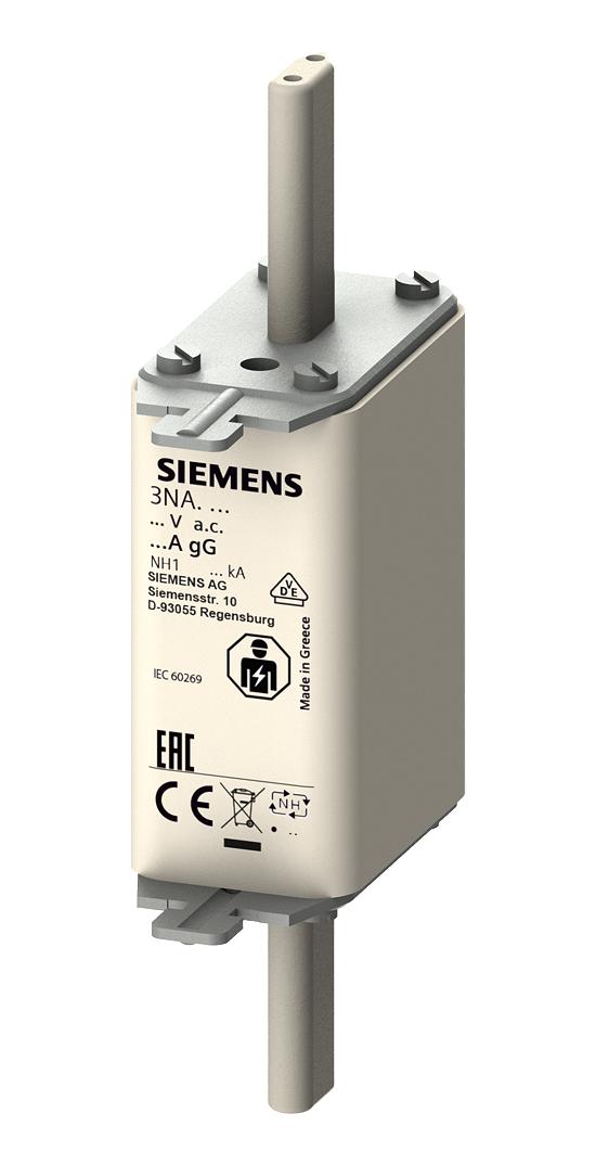 3NA3132 HRC FUSE, 125A, 500VAC/440VDC, BLADE TAG SIEMENS