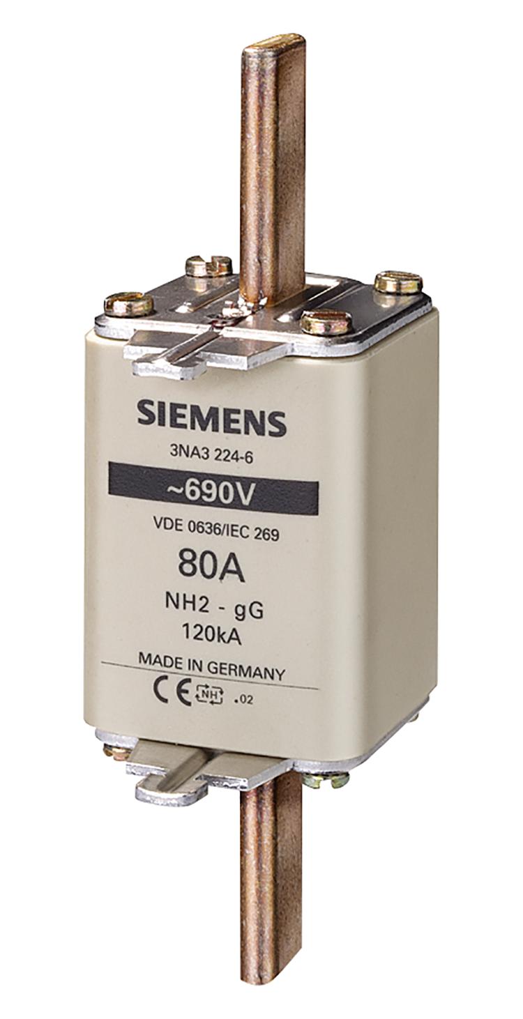 3NA3236-6 HRC FUSE, 160A, 690VAC/440VDC, BLADE TAG SIEMENS