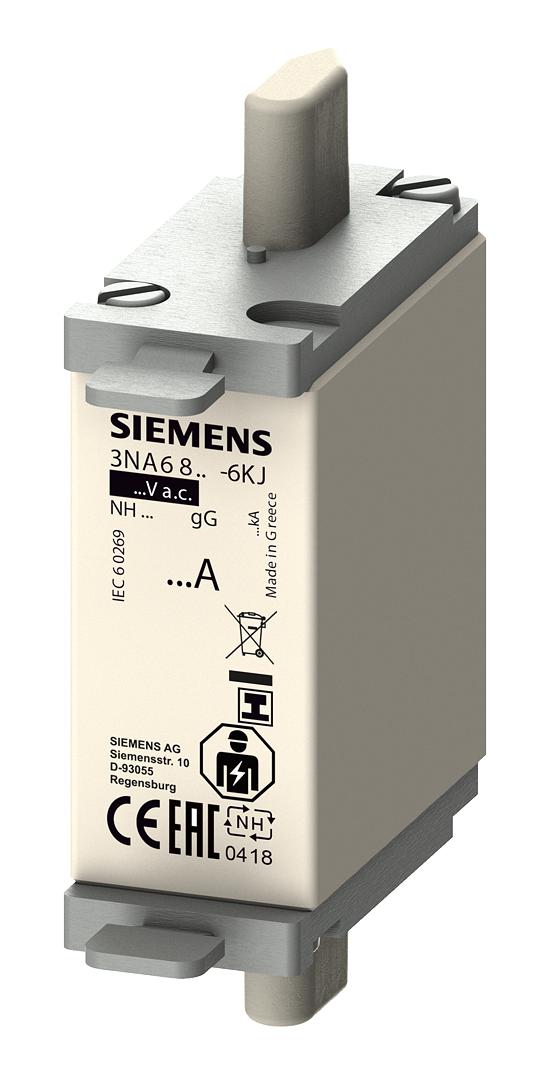 3NA6817-6KJ HRC FUSE, 40A, 690VAC, 250VDC, BLADE TAG SIEMENS