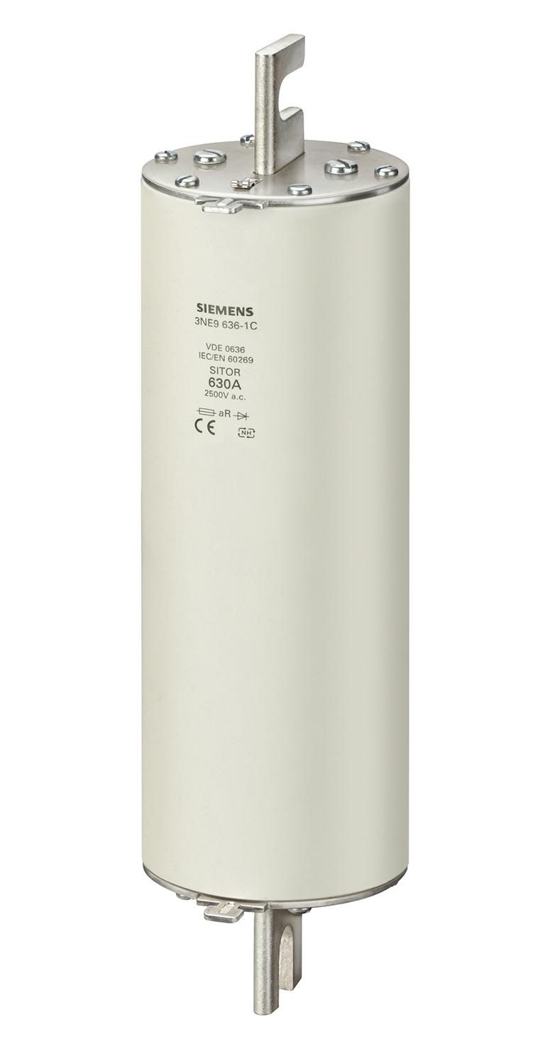 3NE9634-1C HRC FUSE, 500A, 2.5KVAC, 1.5KVDC, BLADE SIEMENS