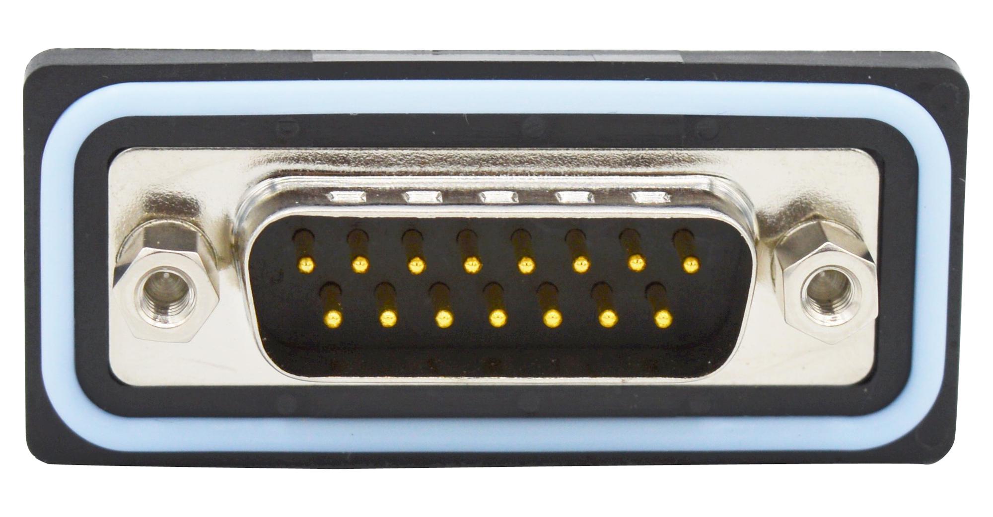 SDF-R15-113L462 D SUB CONN, R/A PLUG, DA, 15POS, SOLDER NORCOMP