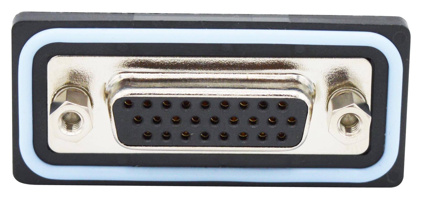 HDF-R15-213L012 HD-D SUB CONN, R/A RCPT, DE, 15POS NORCOMP