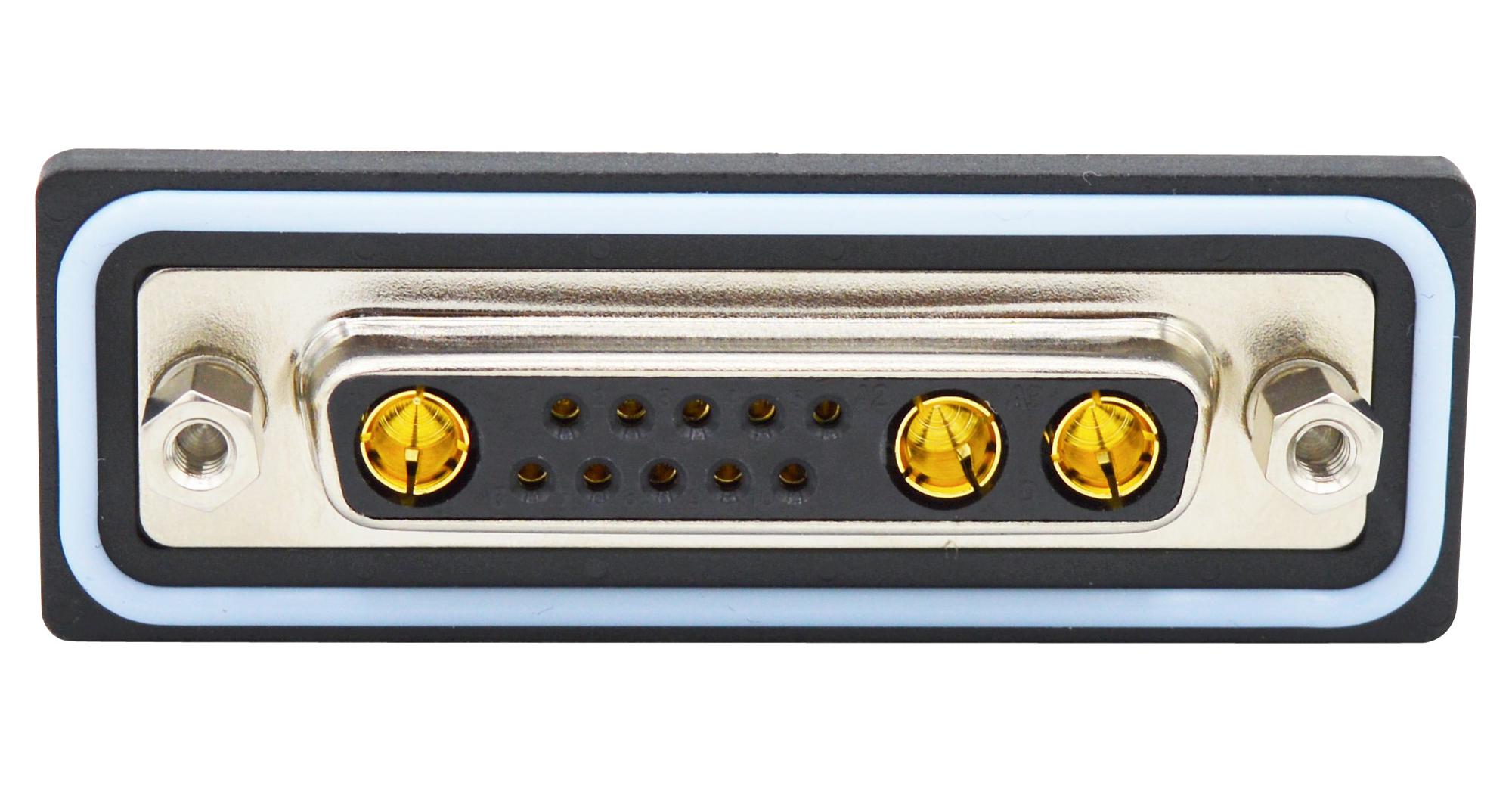 CDFR13W3213L212 COMBO D-SUB CONN, R/A RCPT, DB-13W3 NORCOMP