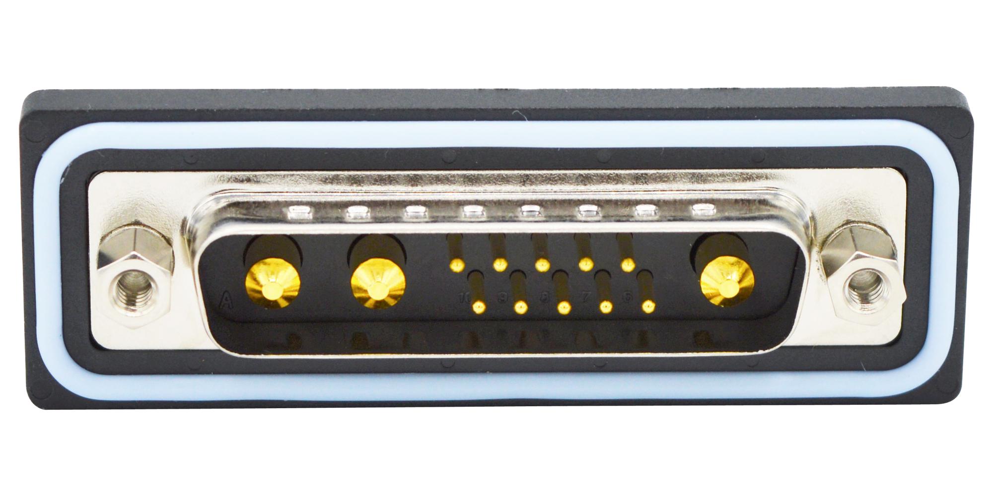 CDFR13W3113L262 COMBO D-SUB CONN, R/A PLUG, DB-13W3 NORCOMP