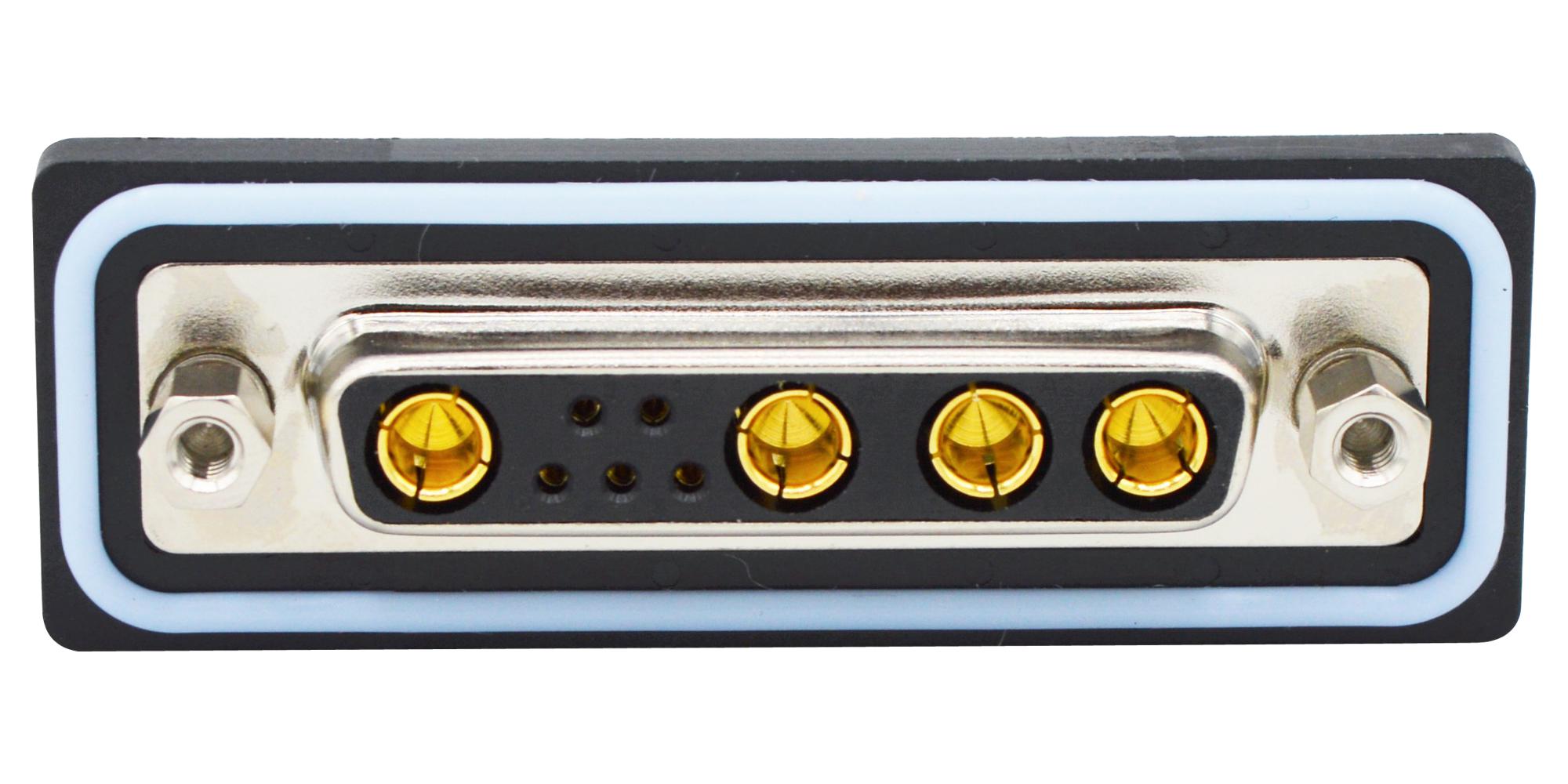 CDFS9W4203L412 COMBO D-SUB CONN, RCPT, DB-9W4, PANEL NORCOMP