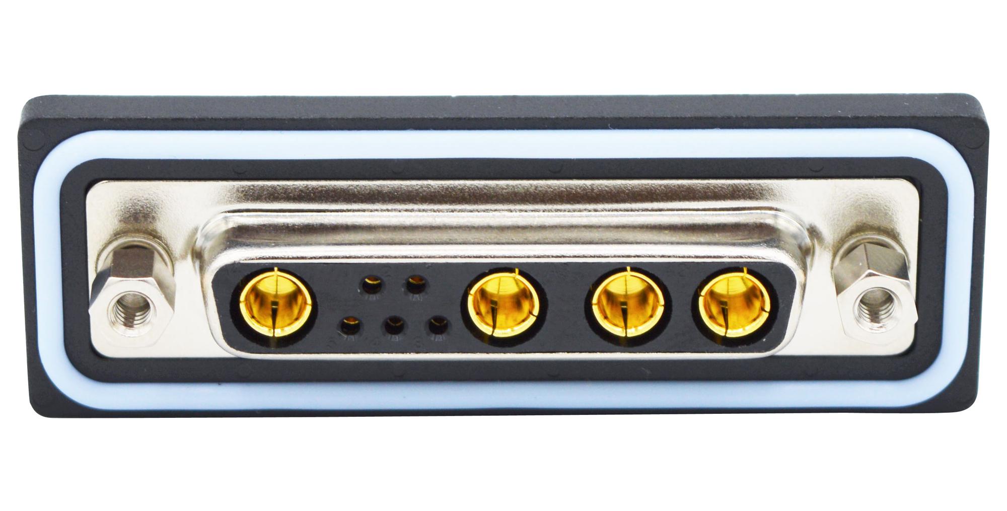 CDFR9W4213L412 COMBO D-SUB CONN, R/A RCPT, DB-9W4 NORCOMP