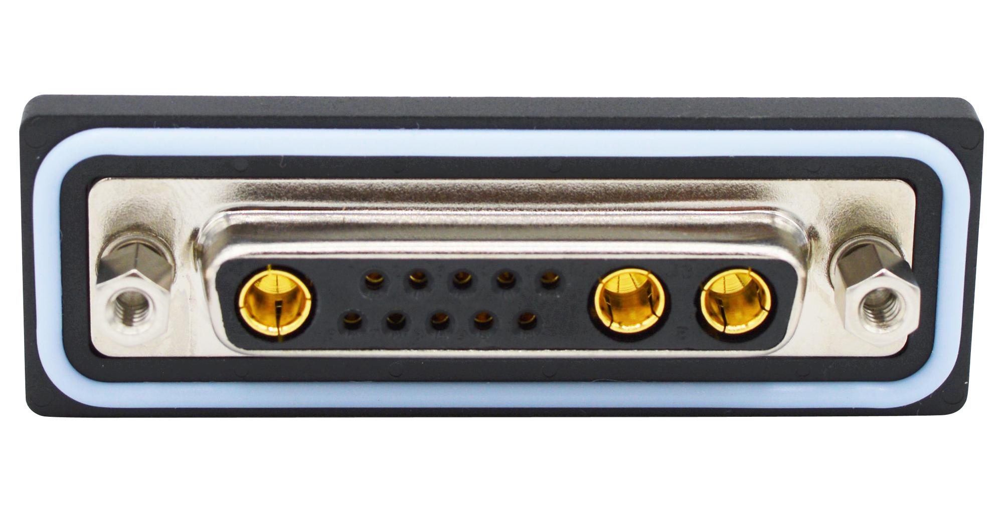 CDFR13W3213L412 COMBO D-SUB CONN, R/A RCPT, DB-13W3 NORCOMP