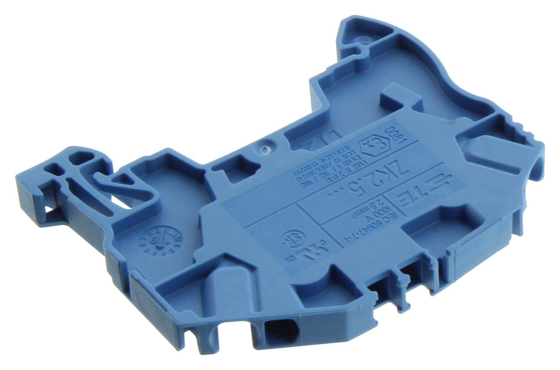 1SNK705020R0000 TERMINAL BLOCK, DINRAIL, 2POS, 12AWG ENTRELEC - TE CONNECTIVITY