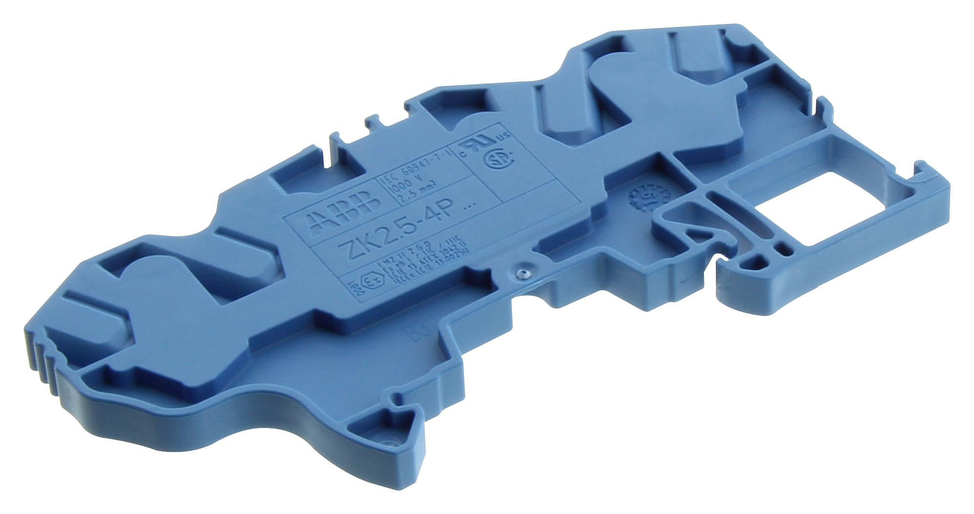 1SNK705022R0000 TERMINAL BLOCK, DINRAIL, 4POS, 12AWG ENTRELEC - TE CONNECTIVITY