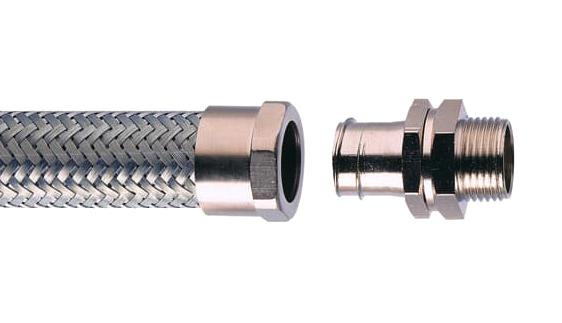 S20/M20/B CONDUIT CONNECTOR, STRAIGHT, BRASS, 20MM ABB - ADAPTAFLEX