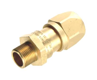 HAMM0404G1 CONDUIT CONNECTOR, STRAIGHT, BRASS, 20MM ABB - KOPEX