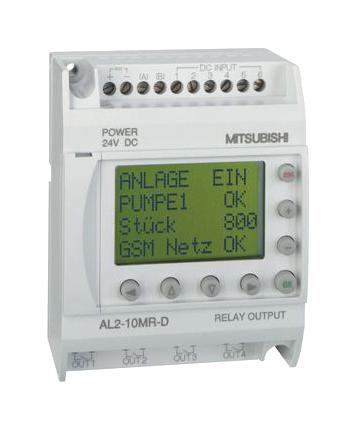 AL2-10MR-D PROCESS CONTROLLER, 10I/O, 24VDC MITSUBISHI