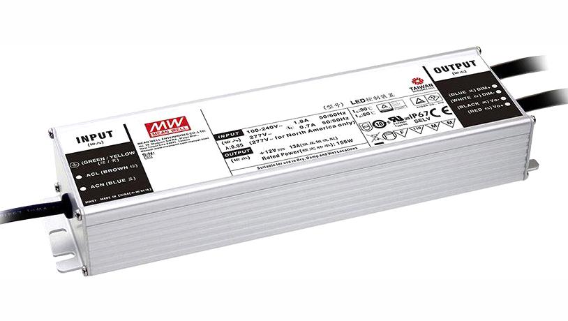 HLG-185H-30AB LED DRIVER, CONSTANT CURRENT/VOLT, 186W MEAN WELL