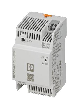 1088491 POWER SUPPLY, AC-DC, 24V, 2.5A PHOENIX CONTACT