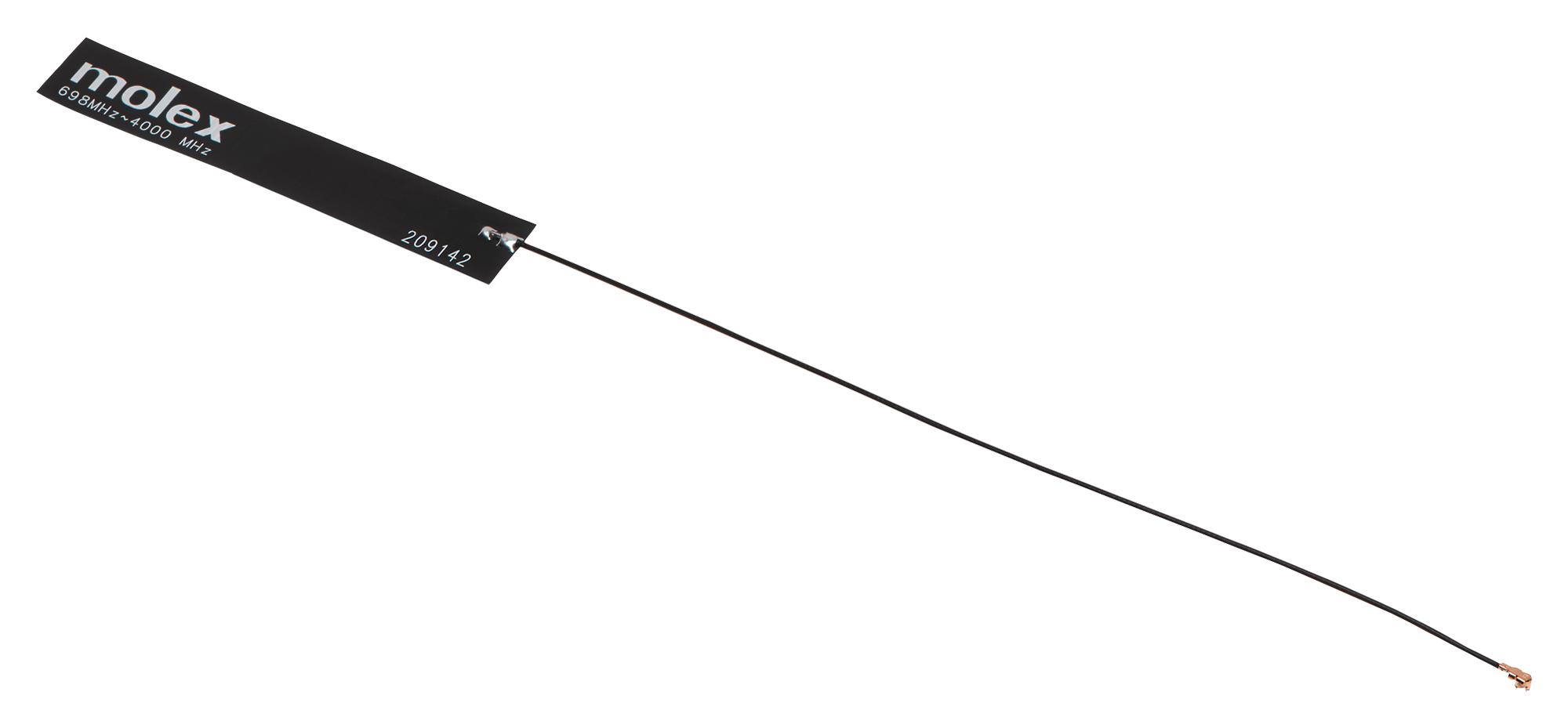 209142-0180 CELLULAR/LTE ANTENNA, 3.3-3.8GHZ, 2.7DBI MOLEX