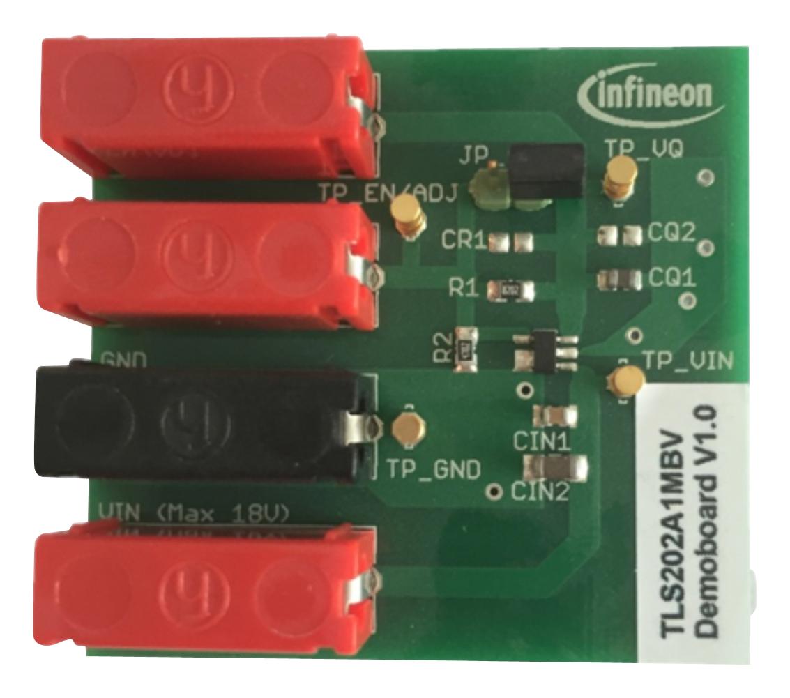 DEMOBOARDTLS202A1TOBO1 DEMO BOARD, LOW DROPOUT LINEAR REGULATOR INFINEON