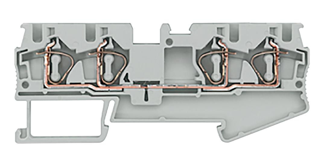 8WH2004-0AG00 DINRAIL TERMINAL BLOCK, 4WAY, 10AWG, GRY SIEMENS