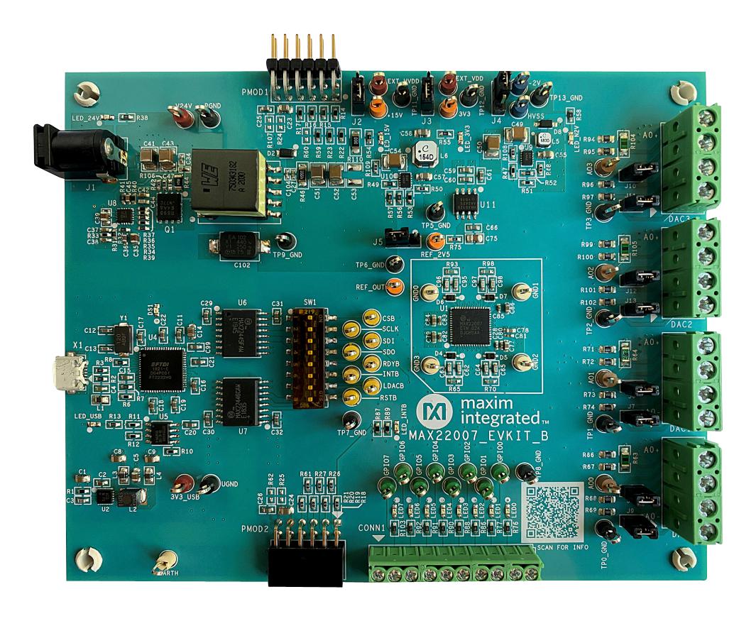 MAX22007EVKIT# EVAL KIT, DATA CONVERTER - DAC MAXIM INTEGRATED / ANALOG DEVICES
