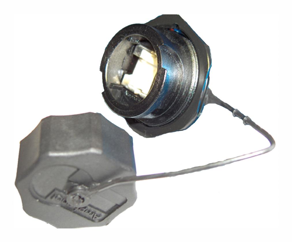 RJFRBC75 DUST CAP, JAM NUT RECEPTACLE, CAT6 AMPHENOL SOCAPEX