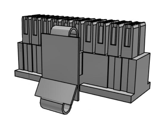 IPD1-10-D-K-M . CONN HOUSING, RCPT, 20POS, 2.54MM SAMTEC