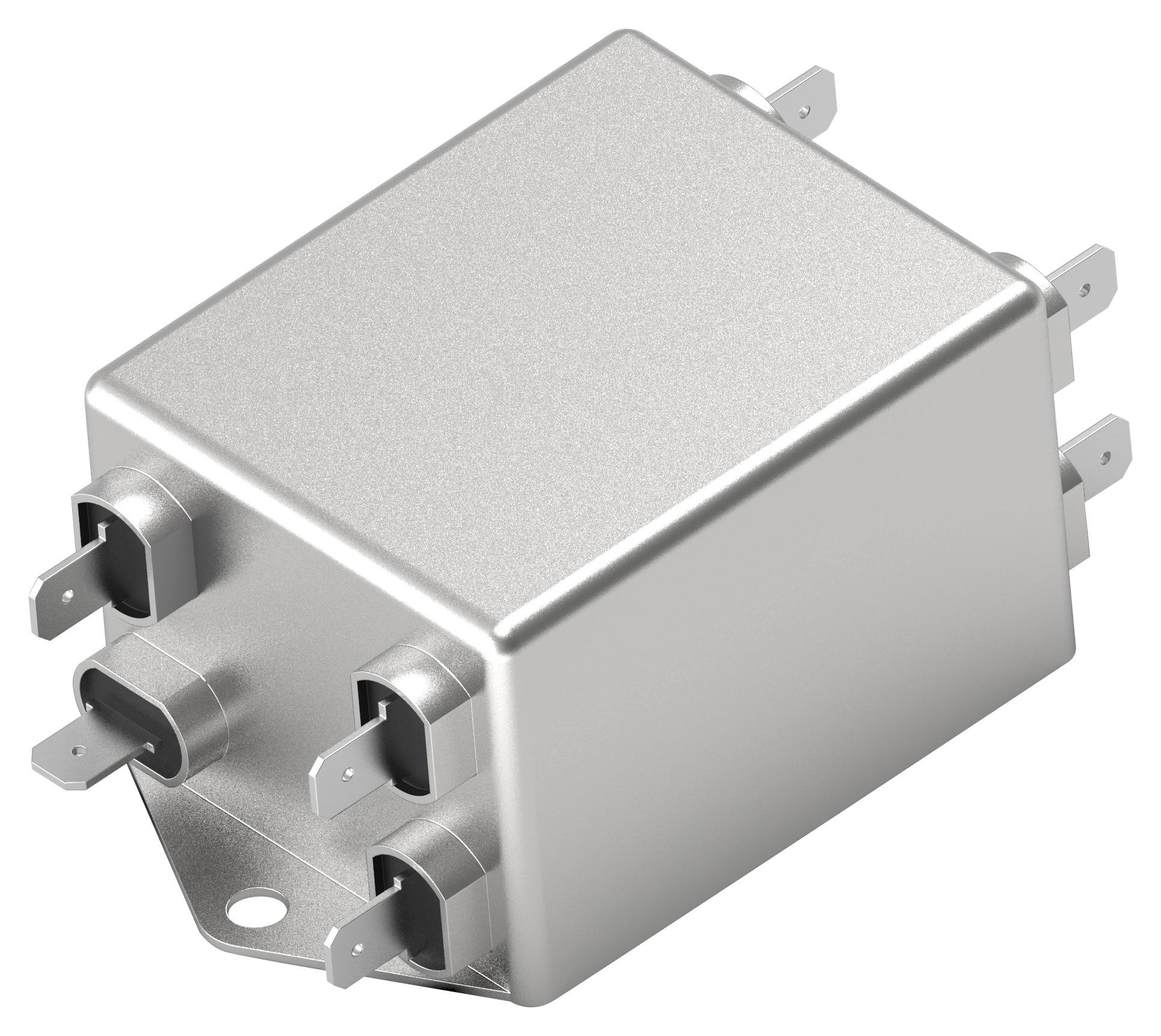 6KEBS1AFPD POWER LINE FILTER, 3 PHASE, 6A, 440VAC CORCOM - TE CONNECTIVITY