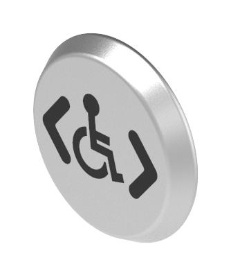 56-6.00003 SWITCH LENS, BLACK, ALUMINIUM, LASER ENG EAO