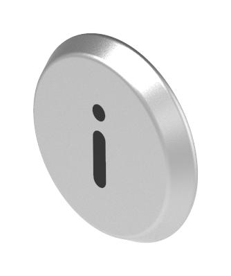 56-6.00007 SWITCH LENS, BLACK, ALUMINIUM, LASER ENG EAO