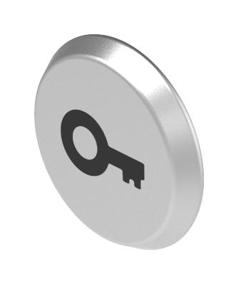 56-6.00008 SWITCH LENS, BLACK, ALUMINIUM, LASER ENG EAO