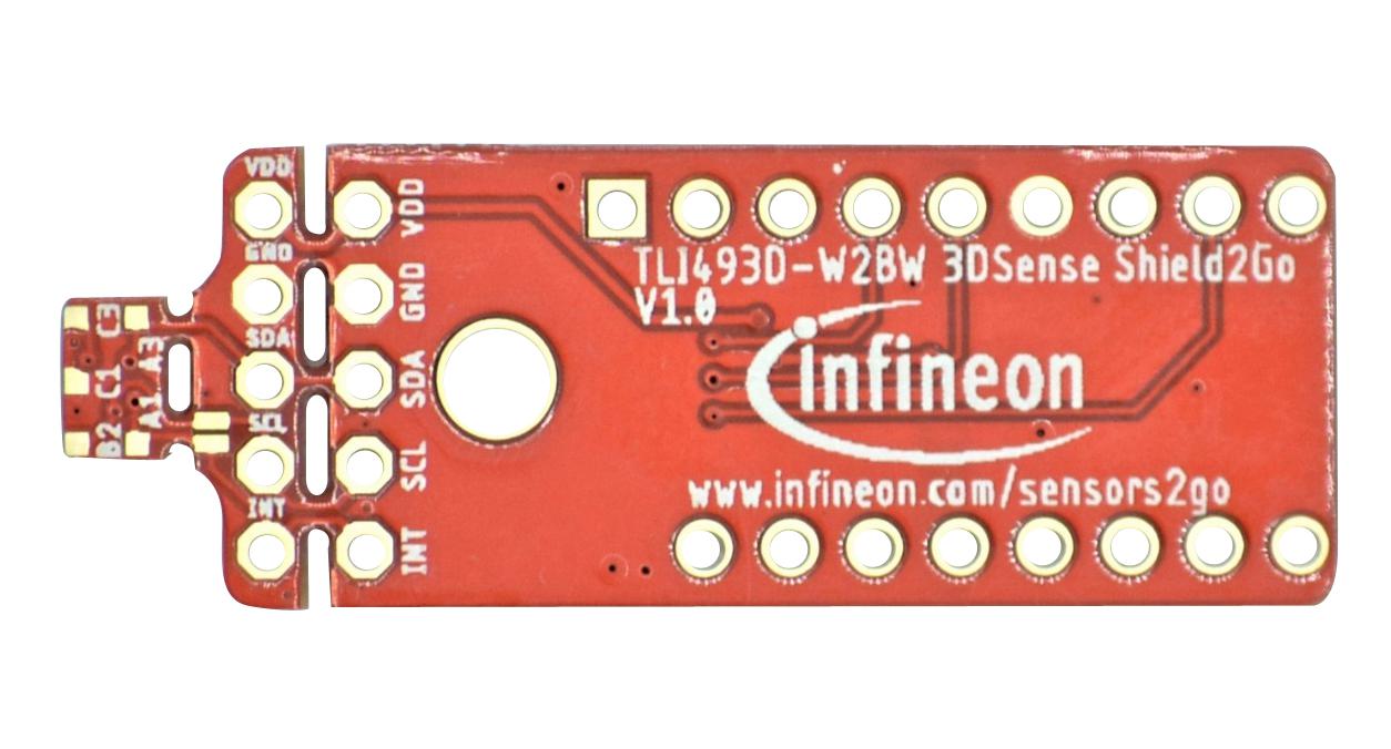 S2GO3DTLI493DW2BWA0TOBO1 DEMO BOARD, 3D MAGNETIC SENSOR INFINEON