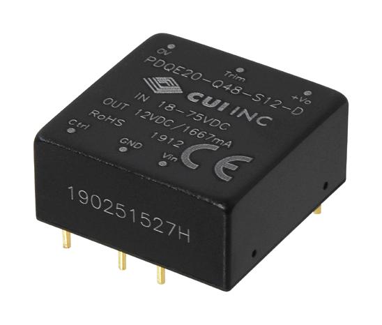 PDQE20-Q48-S5-D DC-DC CONVERTER, 5V, 4A CUI