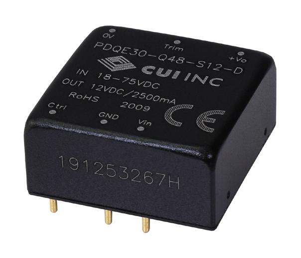 PDQE30-Q48-S5-D DC-DC CONVERTER, 5V, 6A CUI