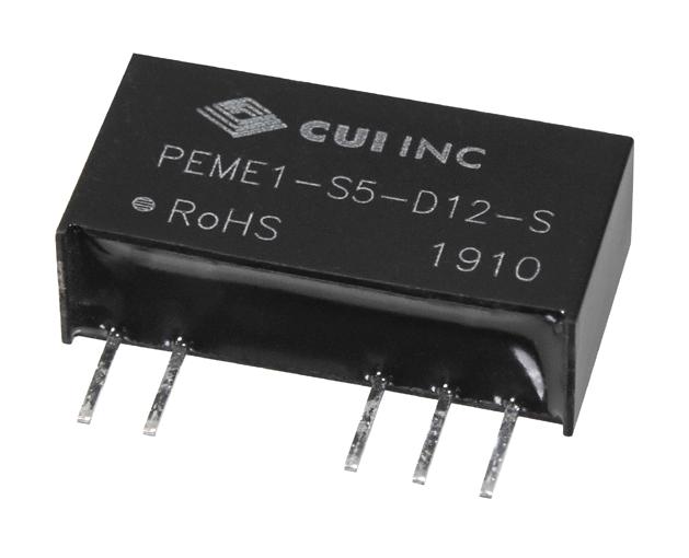 PEME1-S5-D5-S DC-DC CONVERTER, 2 O/P, 1W CUI