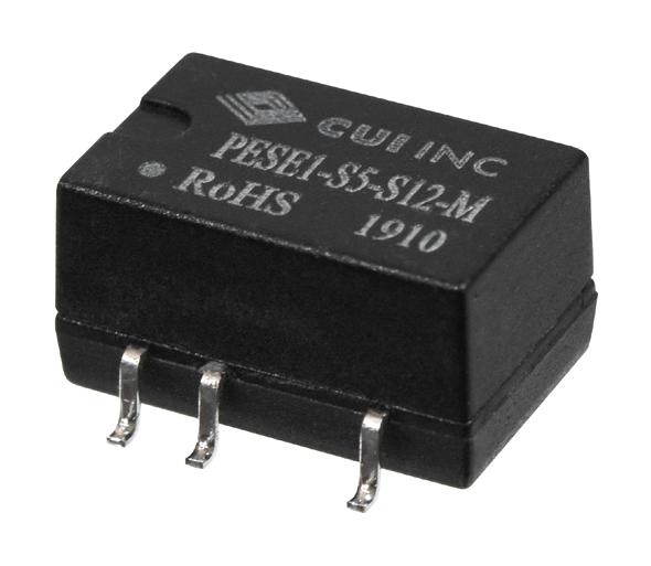 PESE1-S5-D15-M DC-DC CONVERTER, 2 O/P, 1W CUI