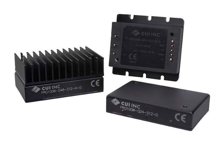 PRQ100W-Q48-S12-D DC-DC CONVERTER, 12V, 8.3A CUI