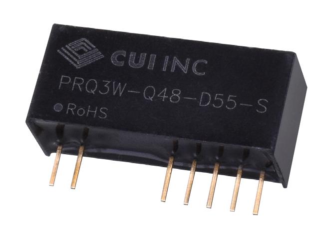 PRQ3W-Q48-D524-S DC-DC CONVERTER, 2 O/P, 3W CUI