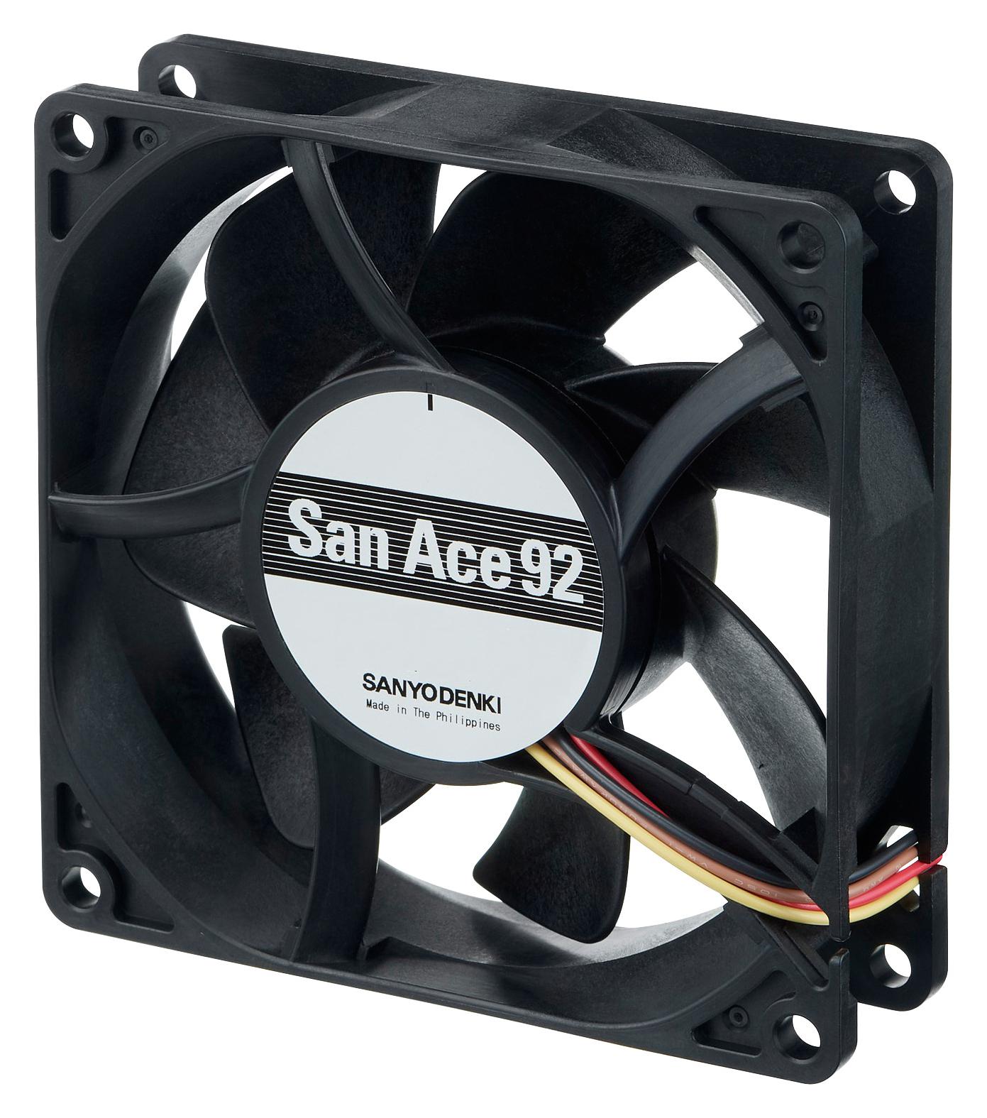 9HV0924P4G001 AXIAL FAN, 118CFM, 56DBA, 14.64W, 24VDC SANYO DENKI