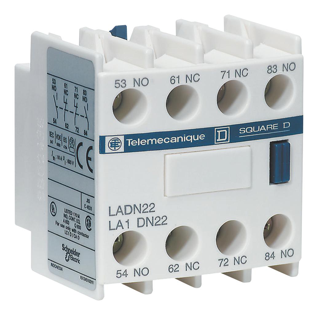 LADN31 CONTACT BLOCK, 3NO/1NC SCHNEIDER ELECTRIC