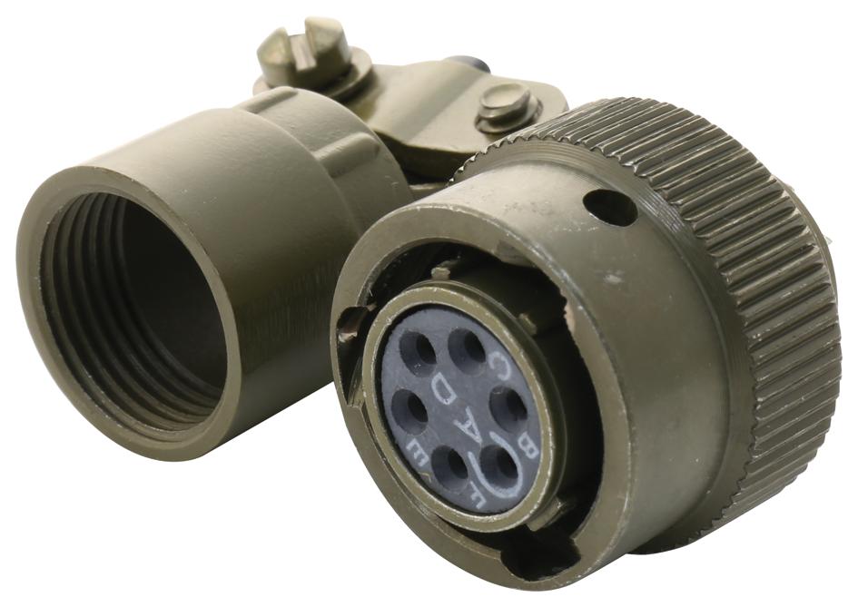 85106EC106S50 PLUG WITH CABLE CLAMP, 6WAY SOURIAU-SUNBANK / EATON