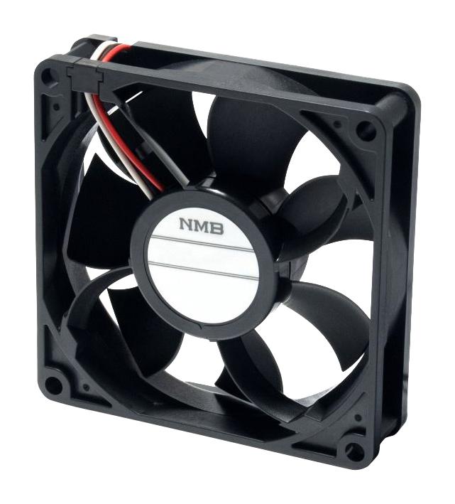 08020SA-12L-EA-00 AXIAL FAN, 80MM, 12VDC, 36CFM, 34DB NMB TECHNOLOGIES
