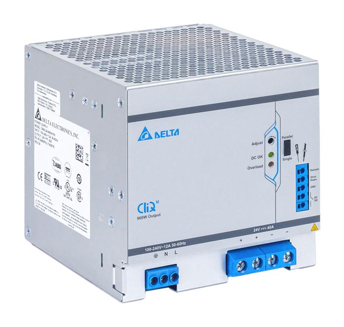 DRM-24V960W1PN POWER SUPPLY, AC-DC, 24V, 40A DELTA ELECTRONICS / POWER