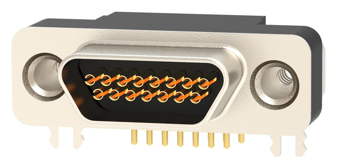 581-M15-213L462 MICRO-D SUB CONN, R/A RCPT, 15POS/SOLDER NORCOMP