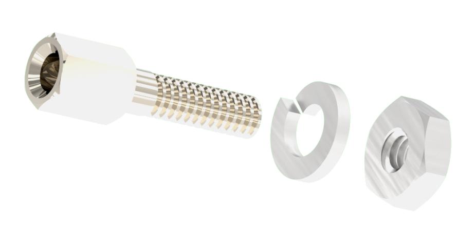 160-580-JSSRKT1 JACK SCREW KIT, 7.5MM, 2-56, BRASS NORCOMP