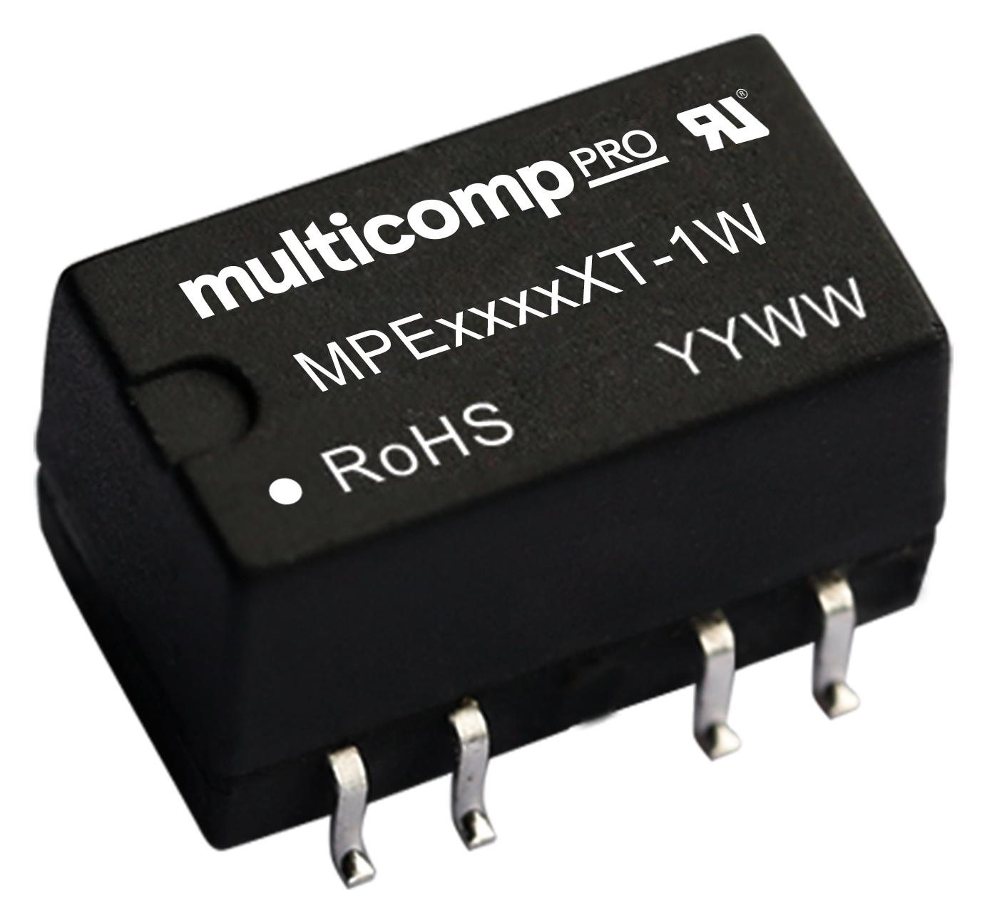 MPE0524XT-1W DC-DC CONVERTER, 2 O/P, 1W MULTICOMP PRO