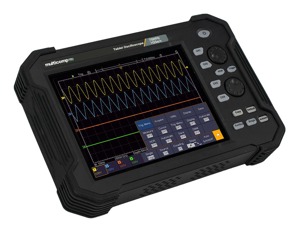 MP720774 OSCILLOSCOPE, 2CH, 70MHZ, 1GSPS MULTICOMP PRO