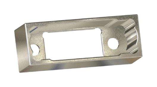 M80-9061602 BACKSHELL METAL, PLUG, 180DEG, ALUMINIUM HARWIN