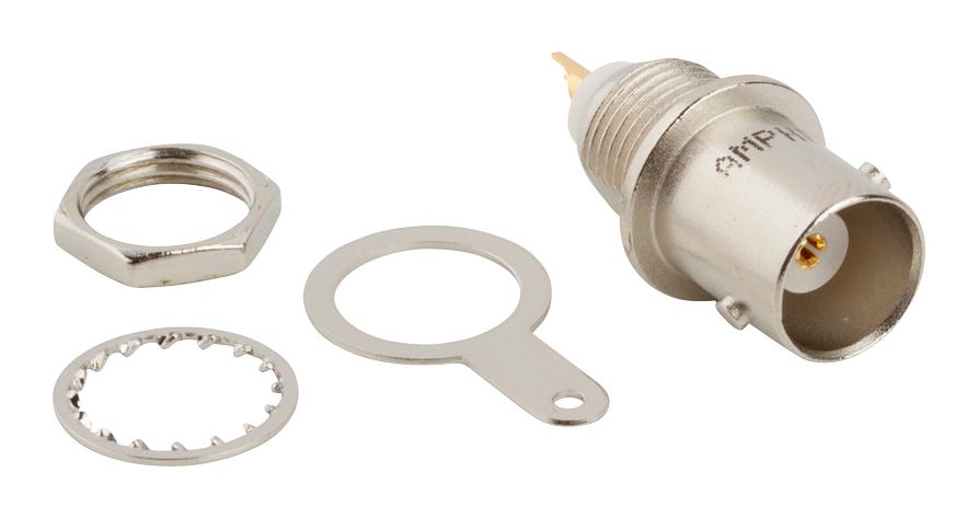 031-221-RFX RF COAXIAL, BNC JACK, 50 OHM, PANEL AMPHENOL RF