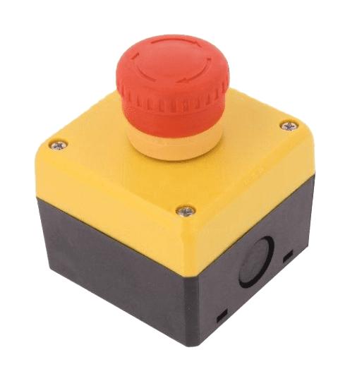 FB1W-YW1B-V4E01R E-STOP SW, SPST-NC, 10A, 120VAC, PANEL IDEC