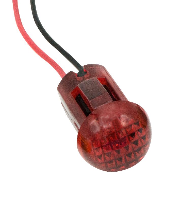 655-2103-103F LED PANEL INDICATOR, RED, 12.7MM, 12V DIALIGHT